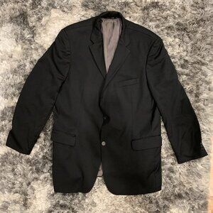 HUGO BOSS Men's Blazer Jacket Business REDA Super 100 Black Size 48L USA